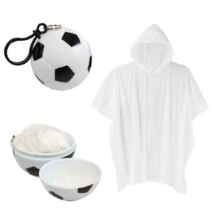 30102025172022_PM26.jpg Impermeable con estuche de balón y gancho para mejor sujeción.