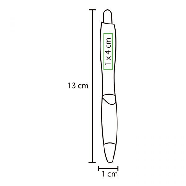 Bolígrafo de plástico.