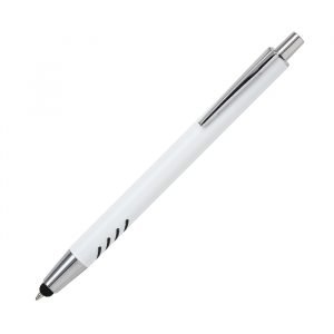 Bolígrafo de aluminio blanco Forli.