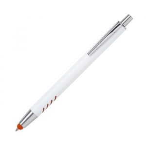Bolígrafo de aluminio blanco Forli.