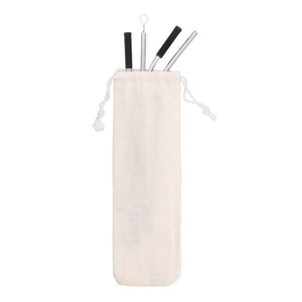 SET DE POPOTES DE ACERO INOXIDABLE DRINK