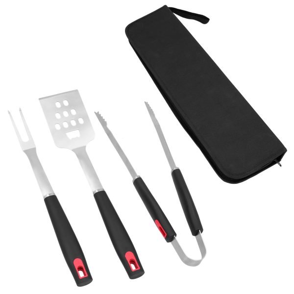 ESTUCHE PORTÁTIL CON UTENSILIOS PARA BBQ COWBOY