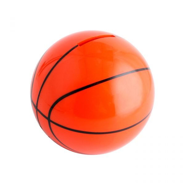 Alcancía de plástico basquetball.