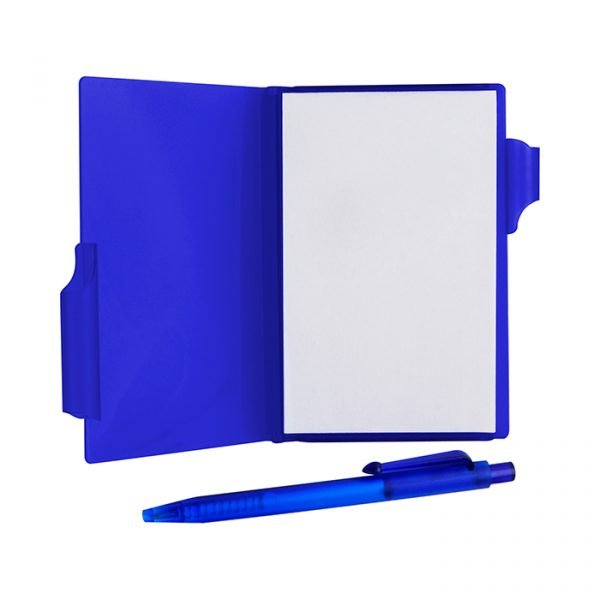 Libreta de notas rígida.