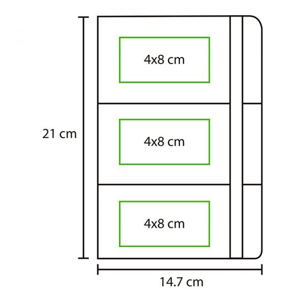 Libreta tricolor Nara.