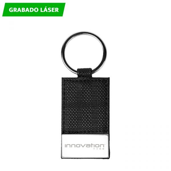 Llavero de curpiel con metal.