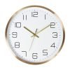 Reloj de pared de aluminio.
