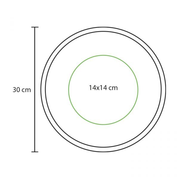 Reloj de pared de aluminio.