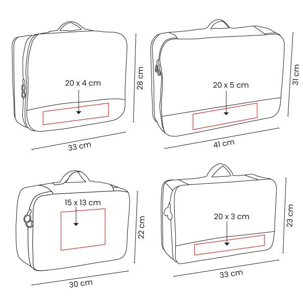 SET ORGANIZADOR DE VIAJE DEVIKA