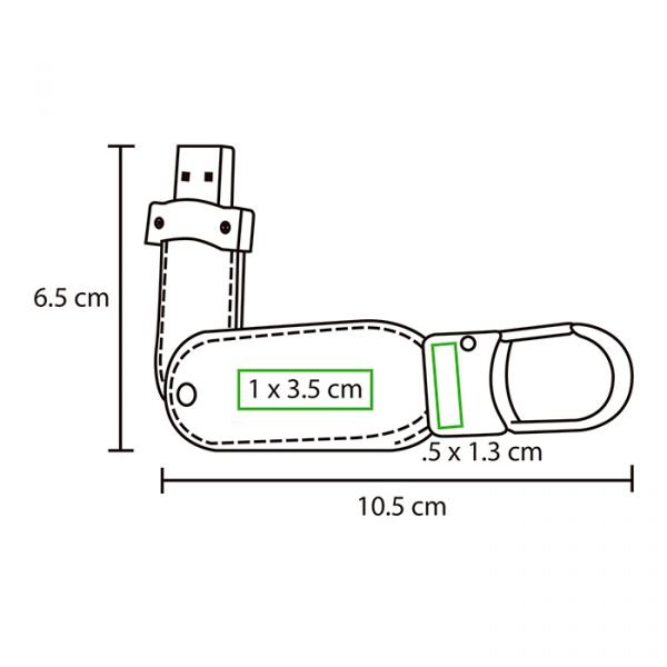 Llavero USB 8 GB Cairo.