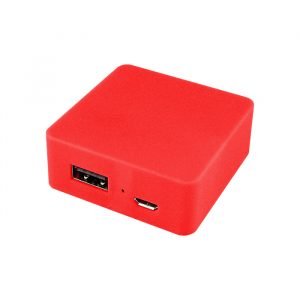 Power bank cuadrado de 2400 mAh.