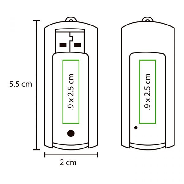 Memoria USB giratoria 8 GB.