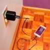 Conector de pared doble.