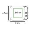 Conector de pared doble.
