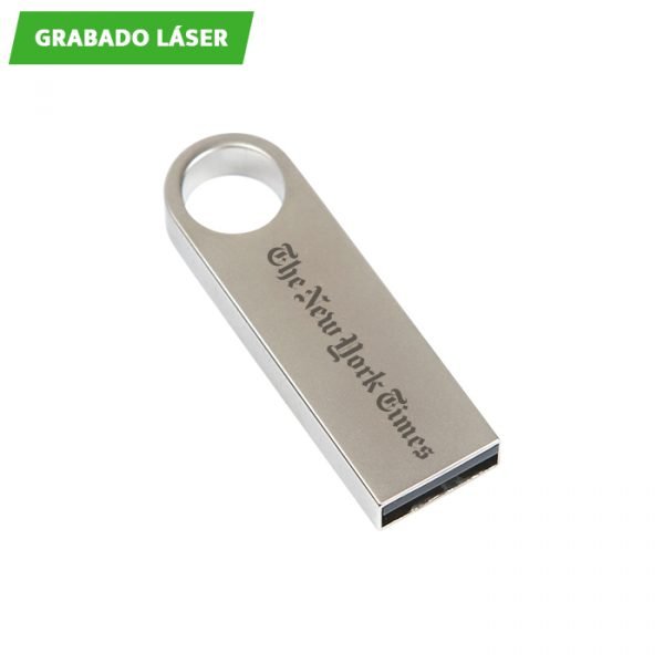 Memoria USB metálica 8 GB.