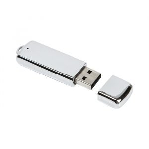 Memoria USB metálica.