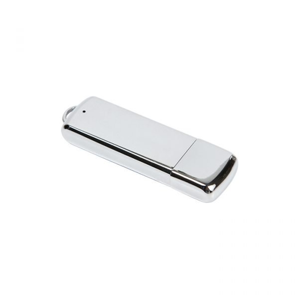 Memoria USB metálica.