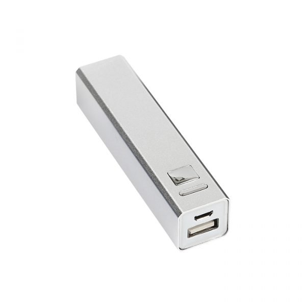 Cargador portátil de 2,200 mAh.