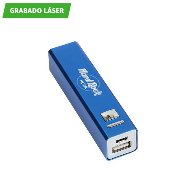 Cargador portátil de 2,200 mAh.