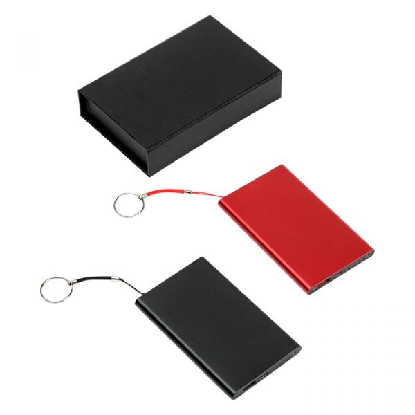 Cargador portátil metálico de 4,000 mAh.