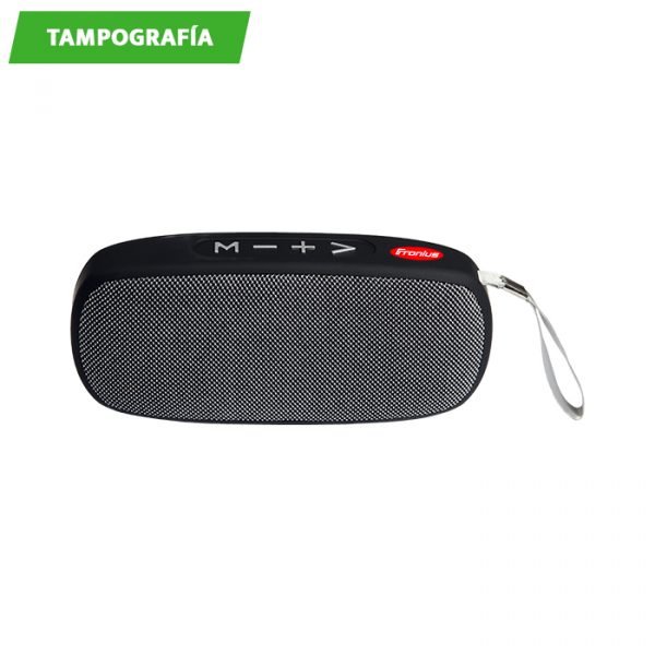 Bocina portátil recargable.