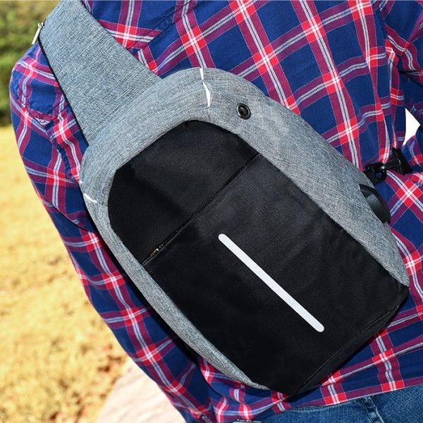 Mochila de hombro anti robo.