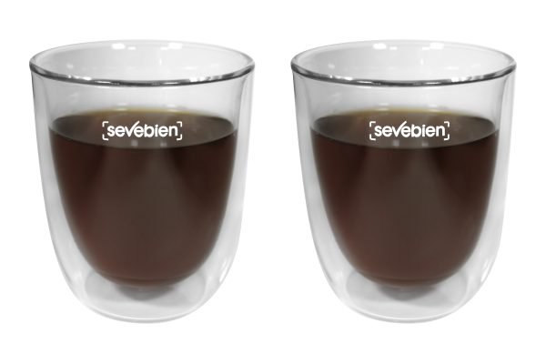 Set de vasos de vidrio "Double"